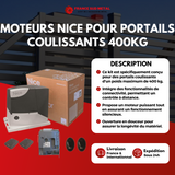 MOTEUR NICE POUR PORTAILS COULISSANTS 400KG