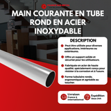 Main courante en tube rond 