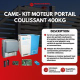 CAME- KIT MOTEUR PORTAIL COULISSANT 400KG (BX-PLUS-AGS-ZKIT) -3