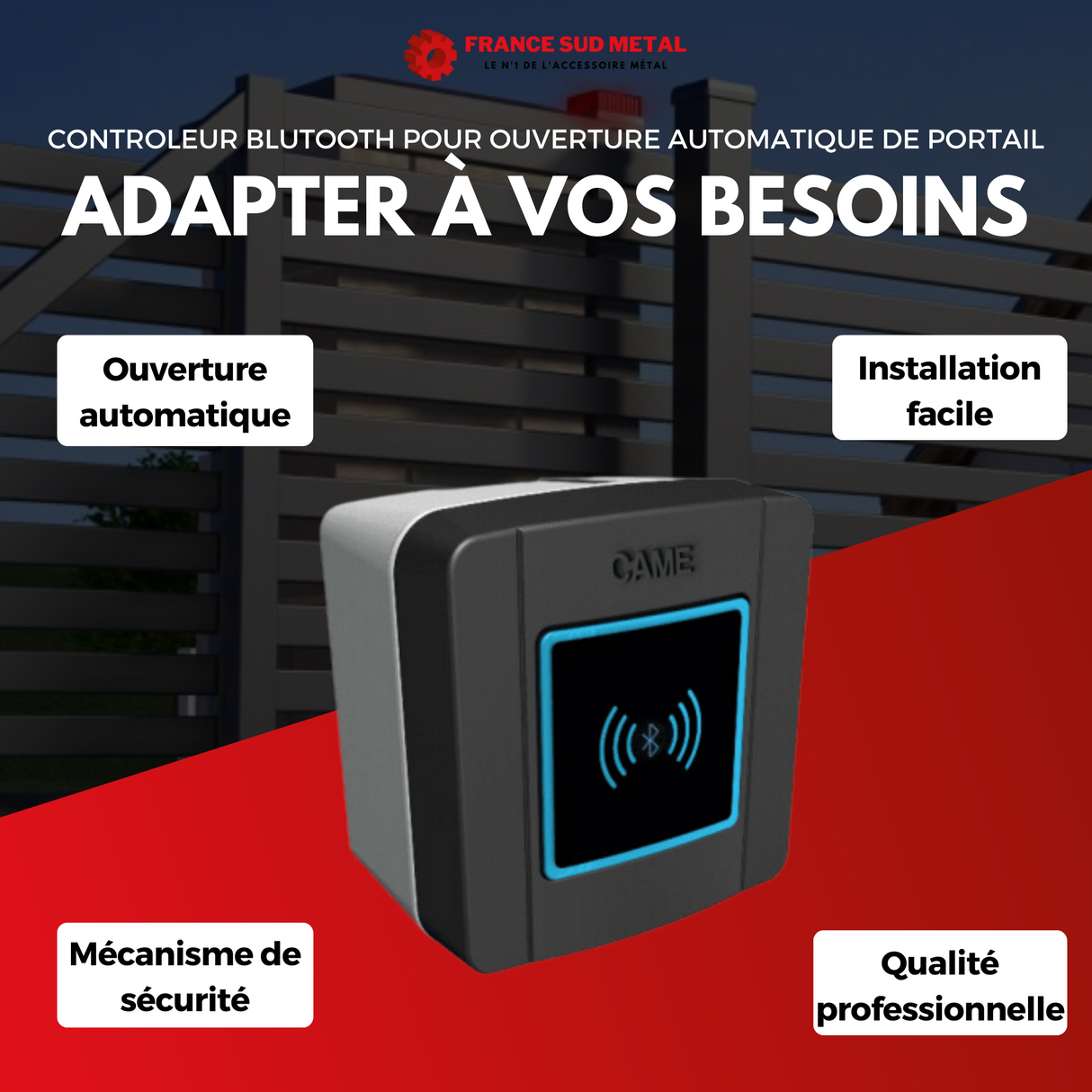 CONTROLEUR BLUETOOTH POUR OUVERTURE AUTOMATIQUE DE PORTAIL - 3