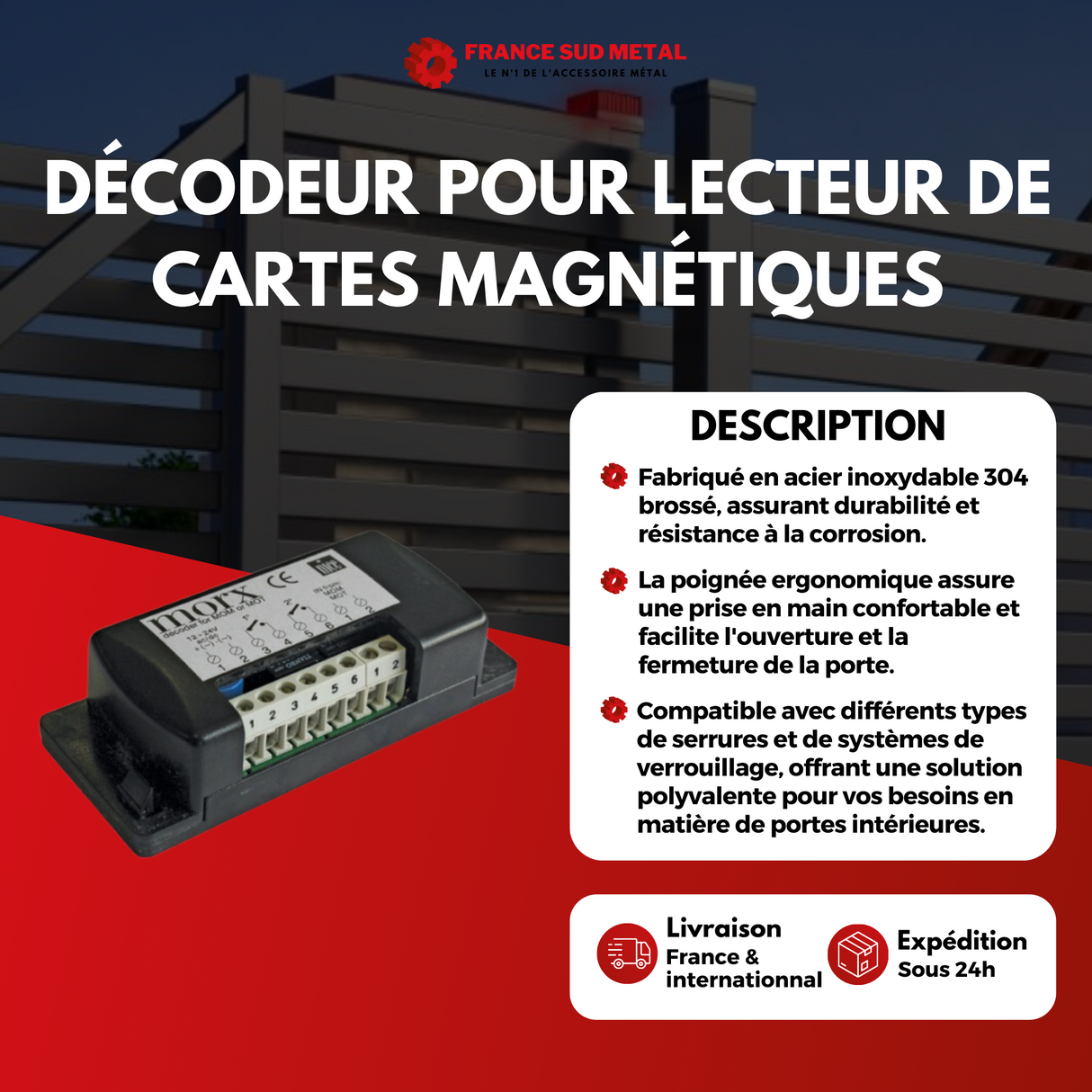 DÉCODEUR POUR LECTEUR DE CARTES 