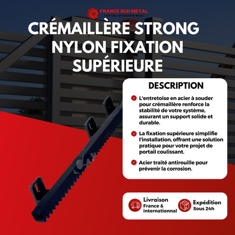 CRÉMAILLÈRE NYLON FIXATION 