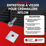 Entretoise à visser pour crémaillère nylon -2