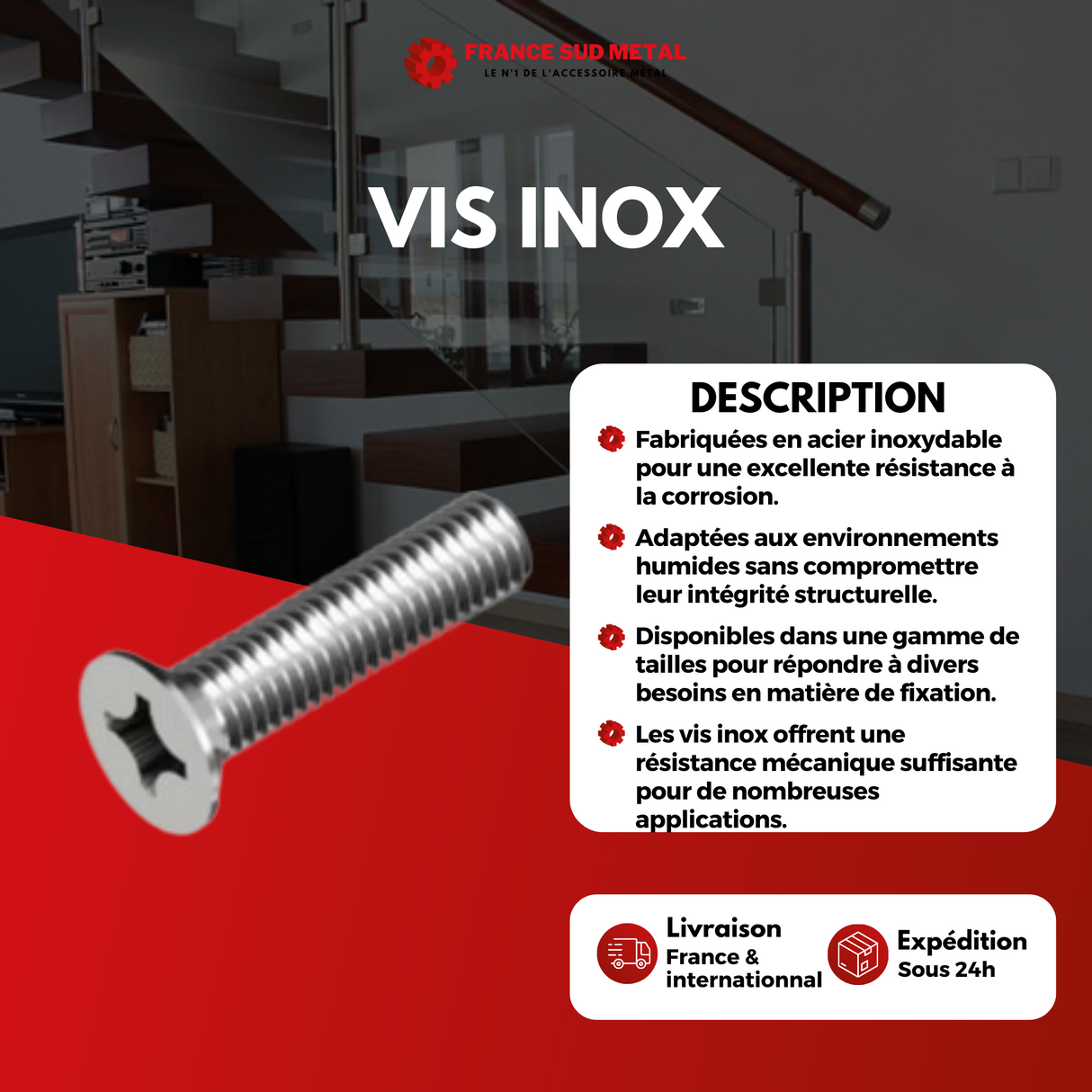 Vis inox