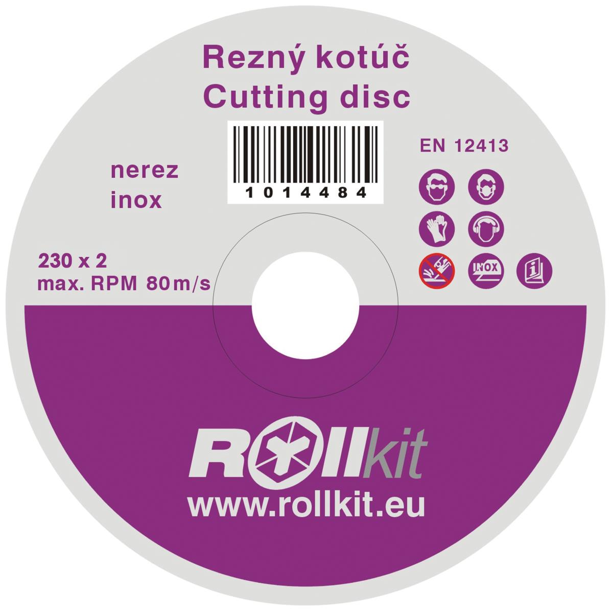 Disque a tronçonner pour l'acier inoxydable, D125, d22,2, t1mm